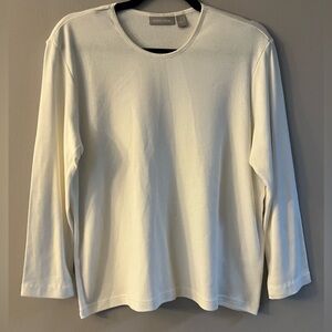 NWOT-Nordstrom Classic White Long Sleeve Shirt